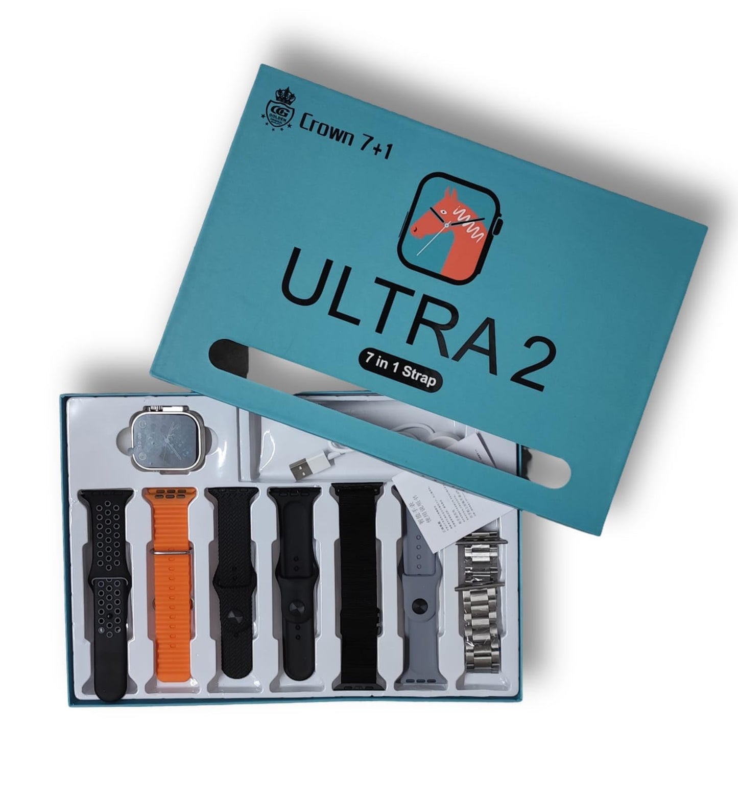 ULTRA 2 SMART WATCH WITH 7 STRAPS - the icover